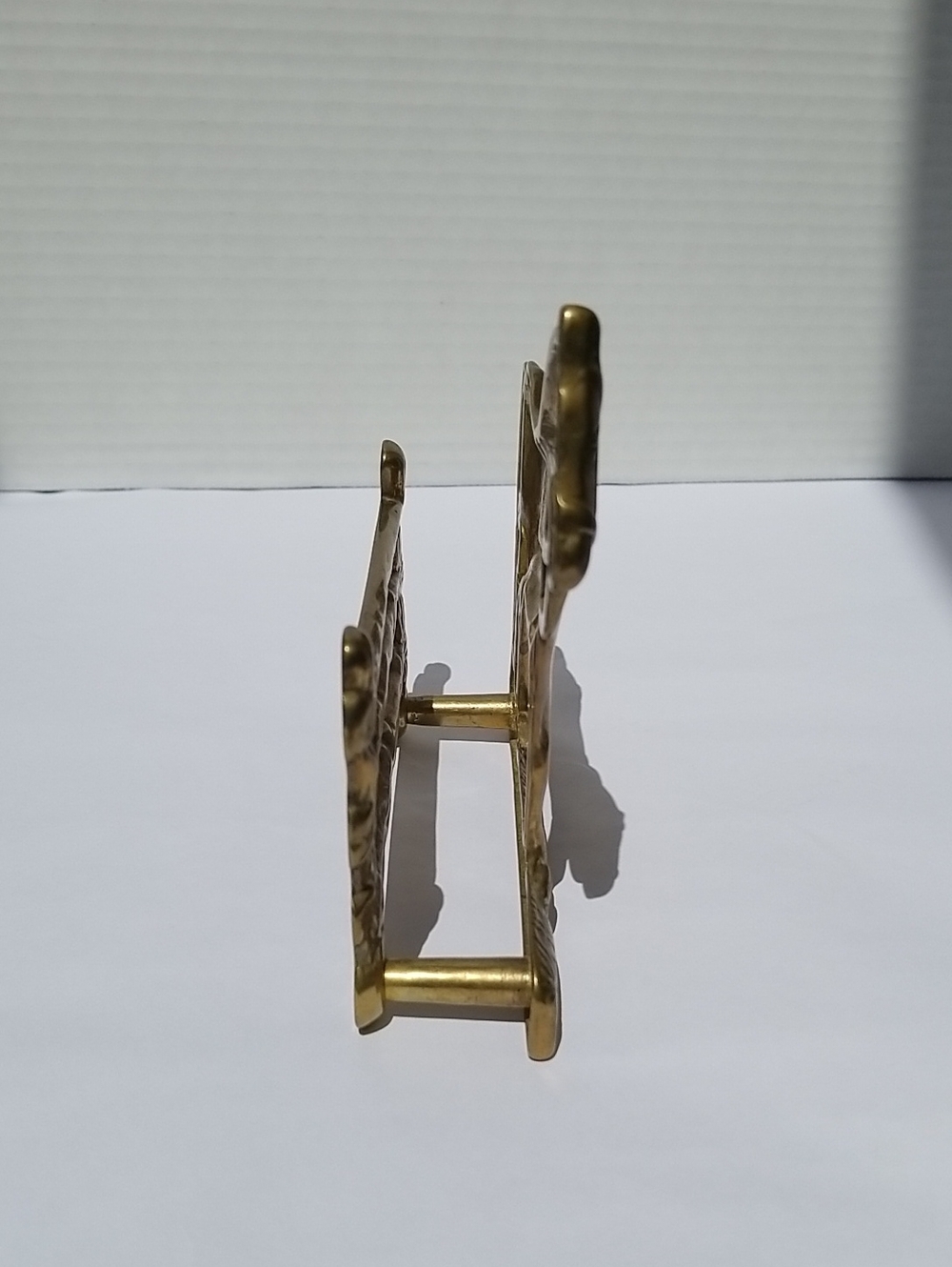 Vintage Brass Horse Napkin Envelope Holder - Picture 4 of 9